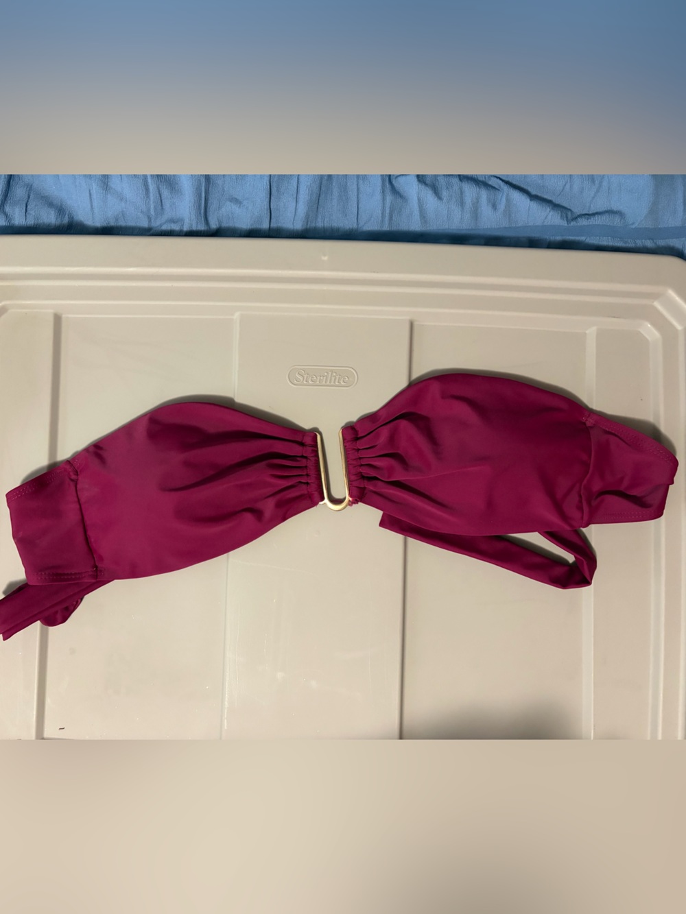 Never Worn Women’s Strapless Bikini Top - Maroon